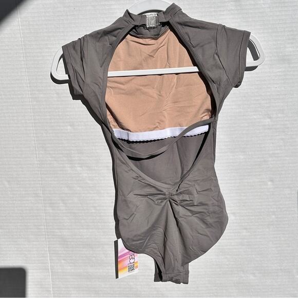 Baltogs leotard tank charcoal/gray color, size NWT dance dancewear - Picture 3 of 7
